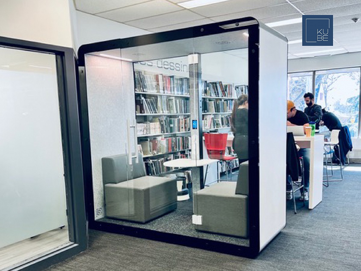2 person soundproof booth